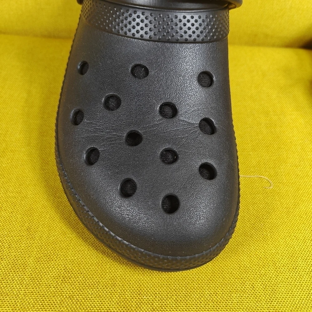 Crocs Classic Lined Clog Slip-On Black Shoes Size Men's 9, Women's 11